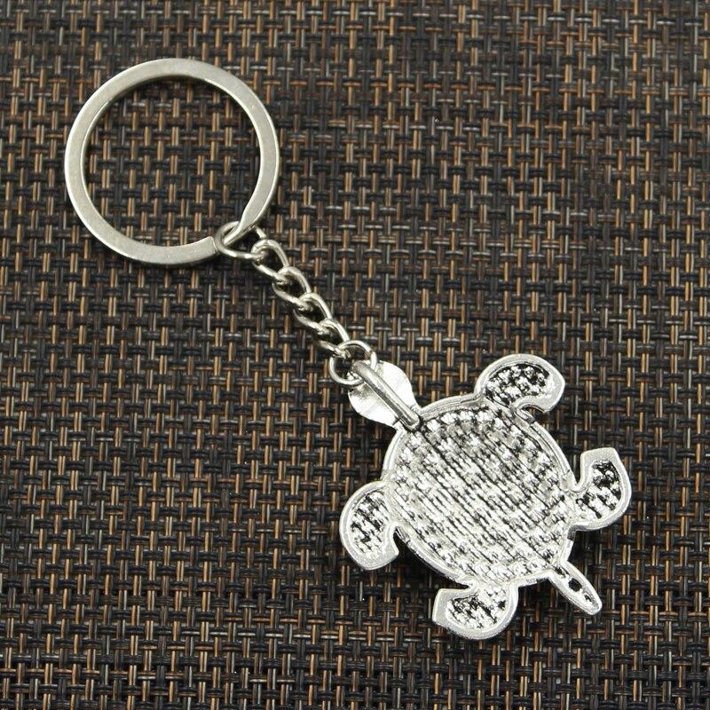 Модный брелок для ключей 30 мм, металлический брелок для ключей, ювелирные изделия, антикварное покрытие, черепаха, морская черепаха, 48x38 мм, кулон
