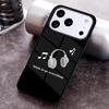Минималистичный чехол для телефона для любителя музыки для iPhone 17 16 15 Pro Max Air 14 13 12 11 Plus Ударопрочный чехол Capa