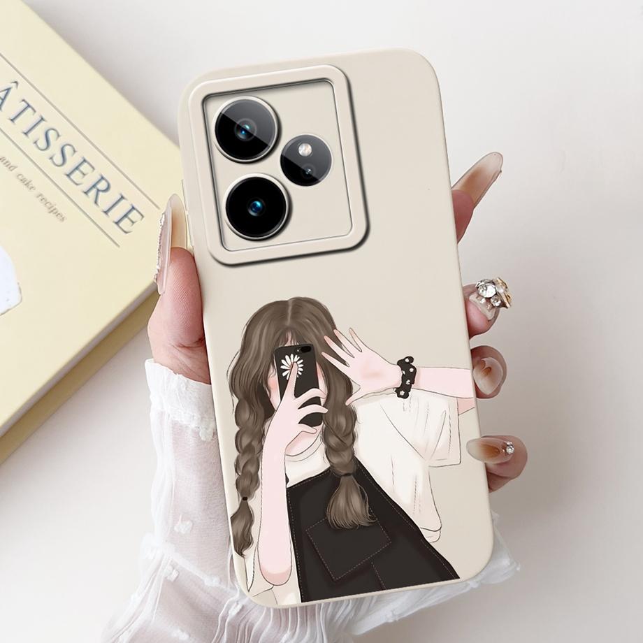 Чехол для Realme GT7 Чехол RealmeGT 7T Новый Конфетный Расписной Задняя Крышка Ударопрочный Мягкий ТПУ Чехол для Телефона Для Realme GT 7 Pro GT7 T GT7T Оболочка