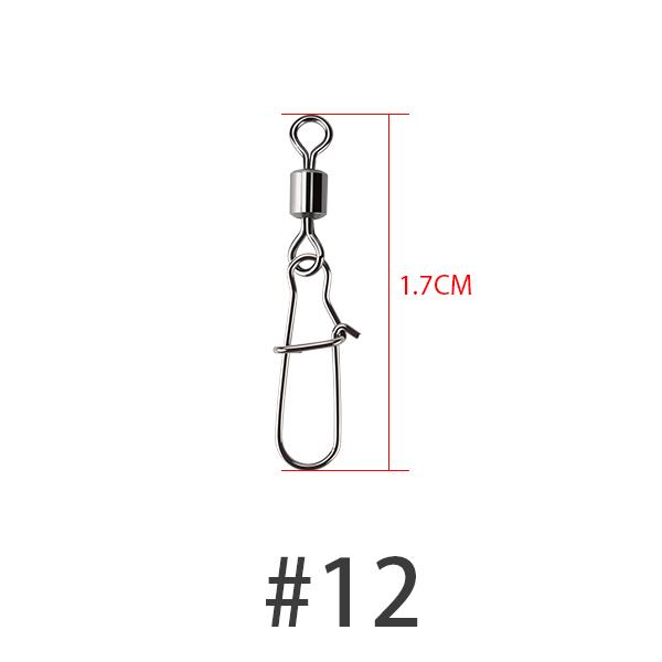 Stainless Steel Fishing Connector 100pcs/lot Rolling Swivel Nice Snap Fishing Tackle Carp Fishing