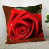 Роскошный домашний декор, наволочка для подушки, наволочка для дивана в гостиной, наволочка с узором из красной розы