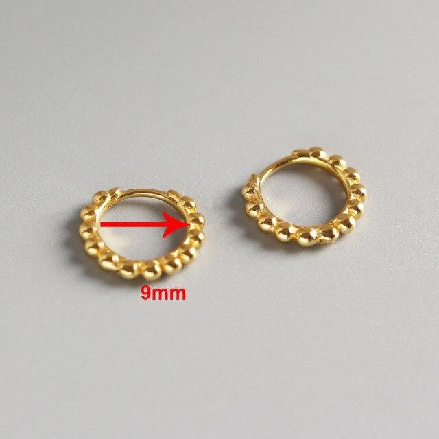 Маленькие одинарные серьги-кольца из стерлингового серебра 925 пробы для девочек и детей, универсальные ювелирные изделия