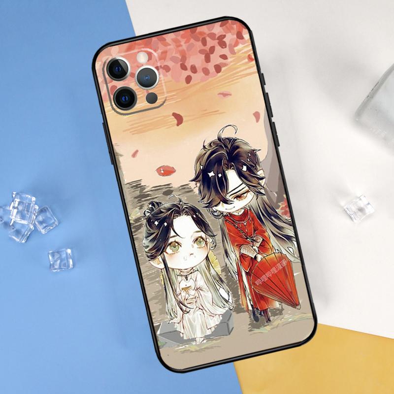 Чехол для телефона Tian Guan Ci Fu для iPhone 16 Pro Max 12 13 Mini 11 14 15 Pro Max XR 16 15 Plus 16e Защитный корпус