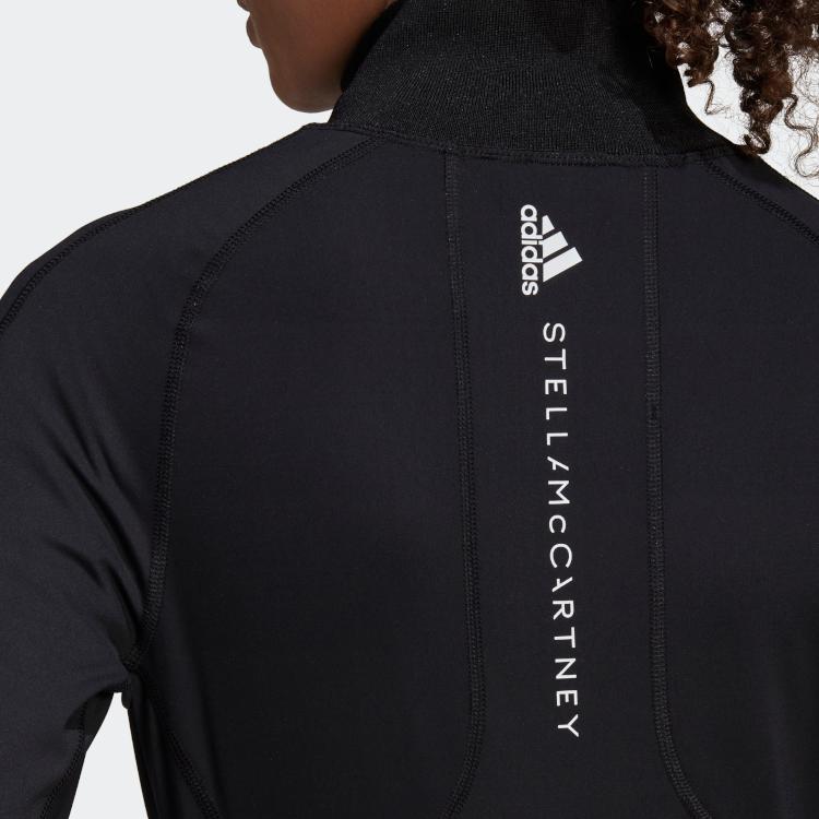 Adidas X Stella McCartney Collaboration Training Mid-Length Breathable Jacket Women Jacket Black HD9105