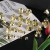 50 шт. колокольчик ветряной колокольчик золотой маленький ювелирные материалы маленький рог звенящий колокольчик рождественский колокольчик