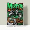 Band M-Misfits Throw Lightweight 240g Flannel Blanket Soft Skin-friendly for Summer Cooling