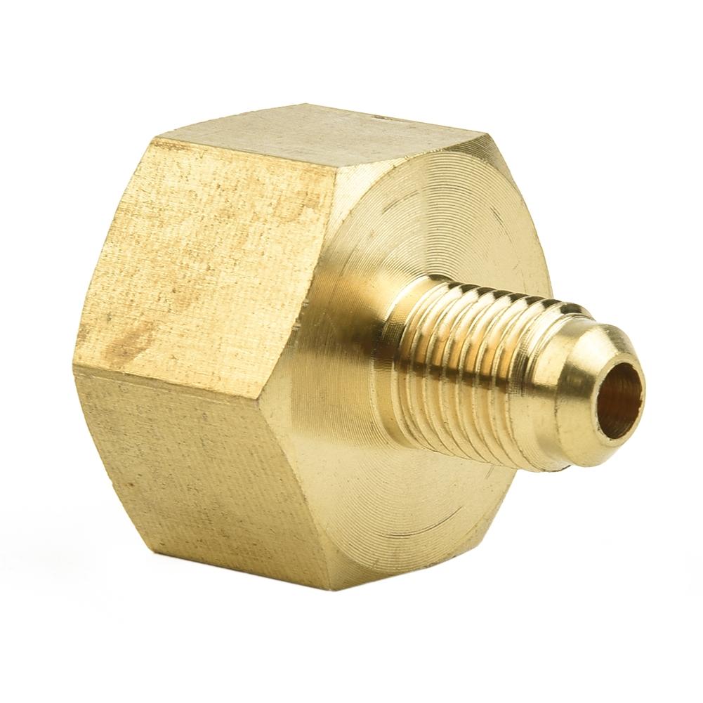 1 X Адаптер для бутылки на резьбе 1/4 SAE Адаптер для кондиционера/холодильника/8 на 1/4 дюйма SAE