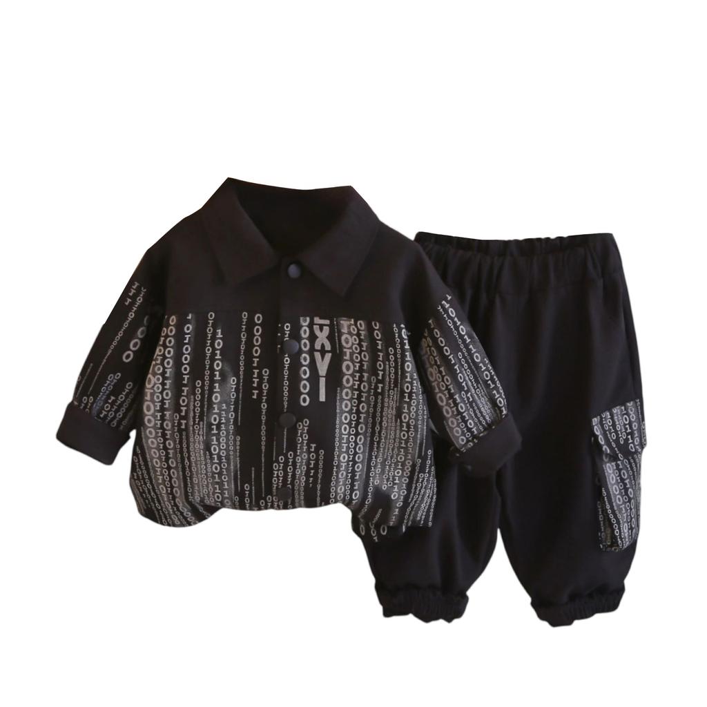 Детский повседневный комплект с длинным рукавом, удобные наряды для повседневной носки