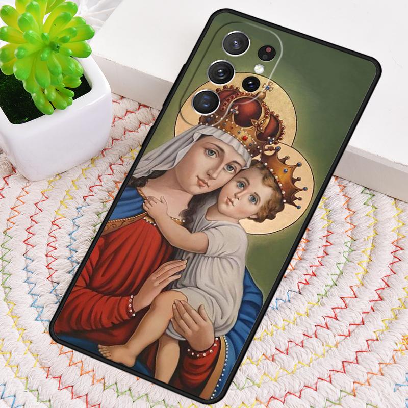 Чехол из ТПУ для телефона с принтом Девы Марии для Samsung Galaxy note 10 pro S26 S25 S24 S23 S22 Ultra Plus S21 FE S20 Ударопрочный чехол