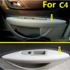 Для Citroen C4 (2006-2016) / Защитная накладка на панель подлокотника двери автомобиля из микрофибры и кожи для Citroen c4 coupe, салон автомобиля