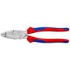 KNIPEX Сверхпрочные обжимные клещи для воздушной проводки, Рукоятки с удобным захватом, Хромированные, Длина 240 мм, 0915-240