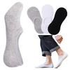 5 Pairs Men Thin Shallow Mouth Invisible Sports Boat Socks Spring Summer Hiking Non-slip Silicone Cotton Short No Show Sock