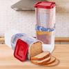 Airtight Lid Transparent Bread Dispenser Plastic Toast Storage Box Loaf Storage Saver  Food Storage