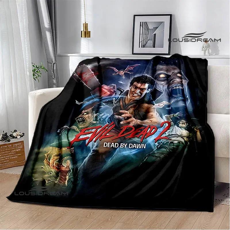 Movie The Evil Dead Printed blankets picnic blanket Flannel Warm blankets Soft Cozy Blanket Home travel blanket Birthday Gift