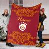 Customizable Football Throw Blanket – Personalized Name, All-Season Cozy Snug Blanket, Machine Washable, Personalized Blanket