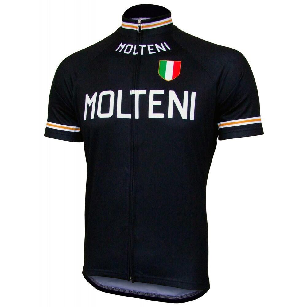 НОВАЯ 4 Стиля Черный/Оранжевый Веломайка MOLTENI с Коротким Рукавом для Шоссейного Велоспорта Ретро Велосипедная Одежда Одежда для MTB Велосипеда Полная Молния