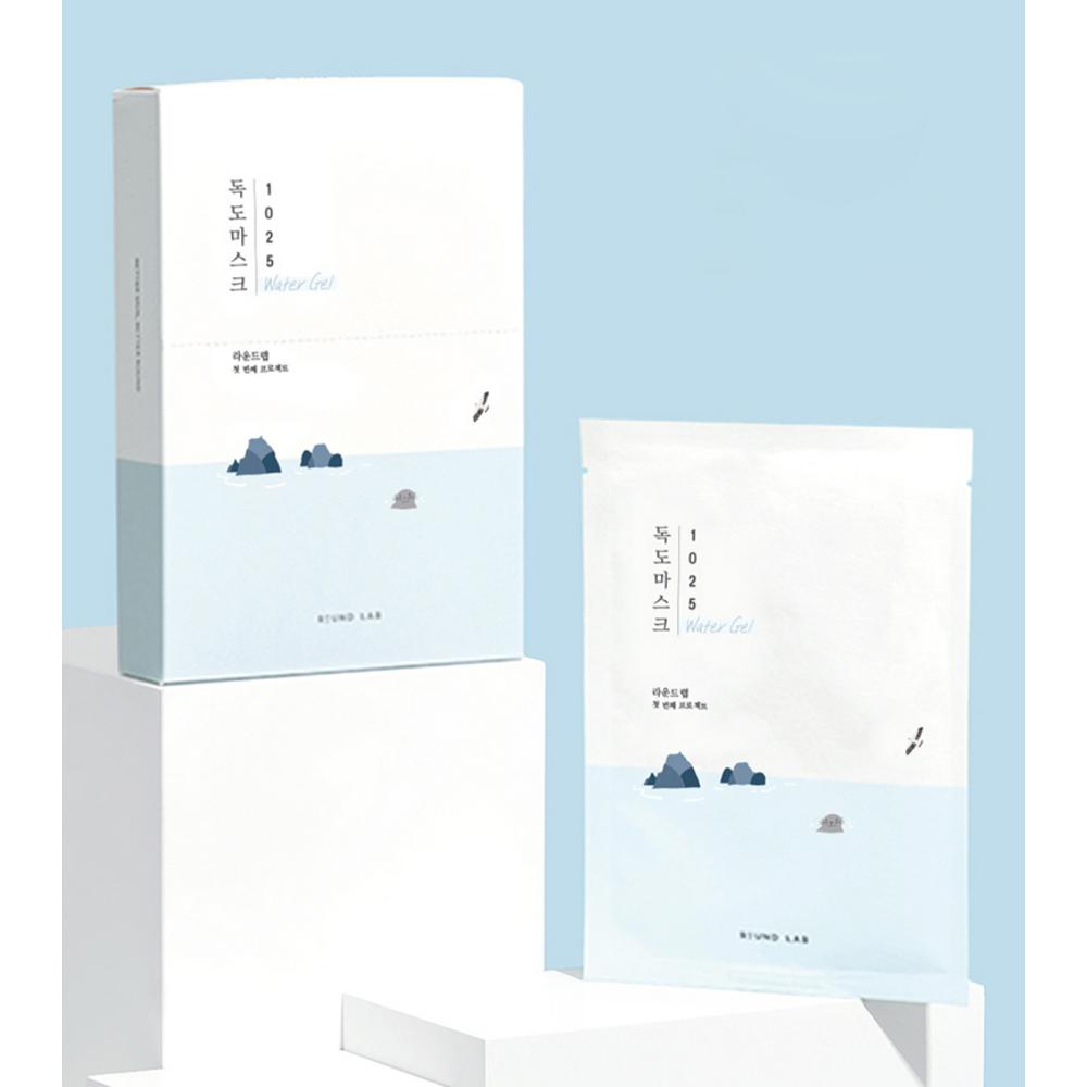 ROUND LAB 1025 Dokdo Moisture Water Gel Mask 30ml, 1 Pack, 20 Pieces