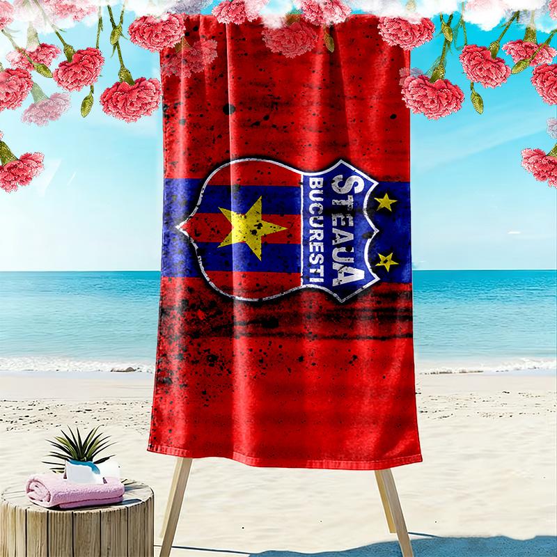 FCSB Print Beach Towel, Large Soft Quick Dry Towel for Beach Camping Swimming