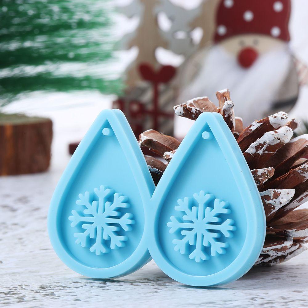 Making Tools Dangle UV Epoxy Earrings Resin Mold Merry Christmas Resin Silicone Mould Pendant Molds