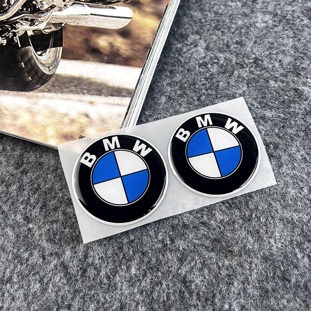 IQJD2 Car Steering Wheel Stickers Motorcycle Body Hub Decorative Sticker For BMW M Power Performance For BMW 50th Auto Car Accessory