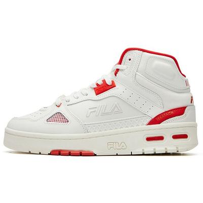 Teratach 600 Ткань Синтетическая кожа Удобные Универсальные Высокие Ретро Баскетбольные Кроссовки Женские кроссовки Белый Красный F12W111211FWR