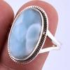 Natural Republic Larimar Gemstone Handmade 925 Sterling Silver Ring S.9" A0v28