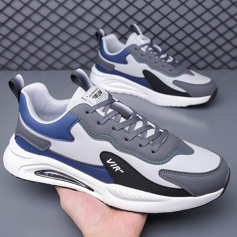Men Warm Lined Winter Sport Sneakers Leather Look Casual Running Shoes for Walking Commuting Travel and Daily Wear Sizes 38-46