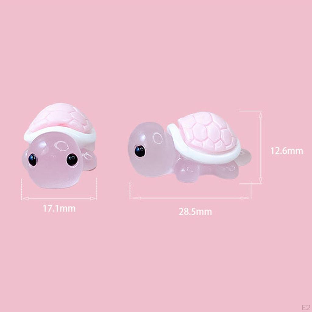 30x Мини Черепаха Крошечные Украшения Милые DIY Брелок Ювелирные Изделия Изготовление Фигурок Сада Сказок