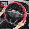 vcxja9 Suitable for Cupra Sports Suede Steering Wheel Cover with Split Snap-On Design for Models Such as Formentor, Leon Sportstourer, Born, Ateca,