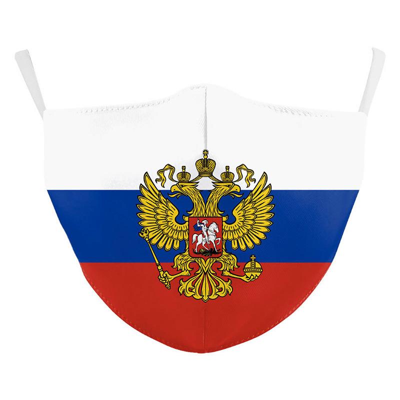 Защитная маска для лица с гербом разных стран
