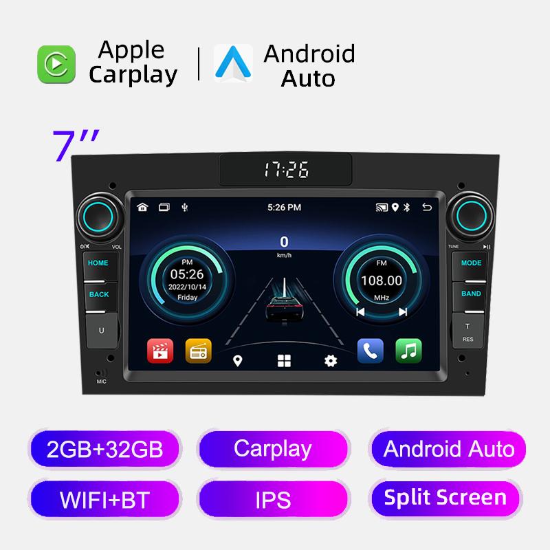 Android-радио для Opel Antara Astra H Corsa CD Meriva Signum Combo Zafira Vivaro Multimedia Carplay GPS-навигация Светодиодные часы HU