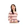 Anta X Cute Town Коллаборация Серия Жизнь Поло Воротник Полосатый Цветовой Блок Свободная Футболка с Длинным Рукавом Женские Топы 162548404-1