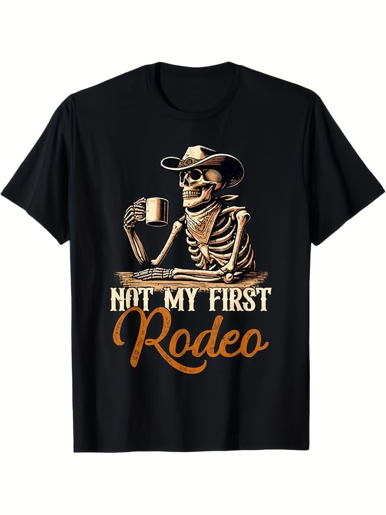 Western Skeleton Graphic T-shirt - 100% Cotton