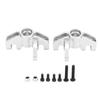 2pcs RC Steering Cup Professional Aluminum Alloy Steering Cup for LOSI Hammer Rey U4 Rock Racer 1 10 RC Car Silver