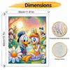Disney Donald Daisy Duck Oil Paint Art Painting Kit Home Wall Decor Handmade Gift Garden Flowers Romantic Sunny Scene Craft Supplies DIY