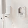 3Pcs Durable Plastic Broom Holder Self-adhesive Wall Mounted Broom Mop Clip Space Saving Waterproof Broom Brush Organizer Garage