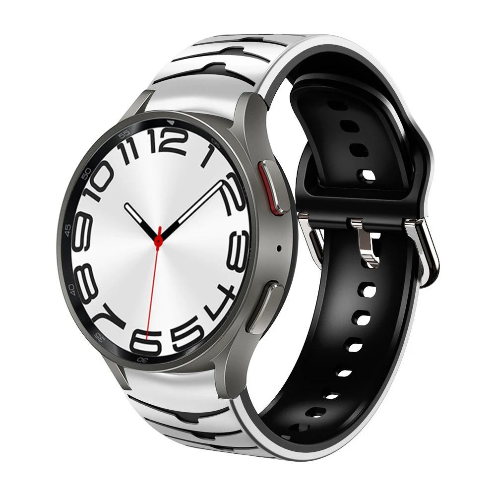 Силиконовый ремешок без зазоров для Samsung Galaxy Watch 7/6/5/4 44мм 40мм 5Pro 45мм Браслет Galaxy 6 Classic 47мм 43мм 46мм Correa