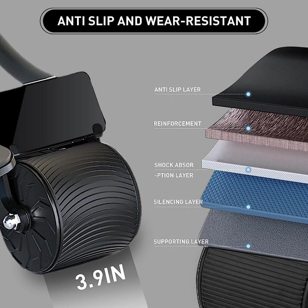 Автоматический ролик для упражнений на пресс для пресса с отскоком, опорой для локтей и таймером, оборудование для упражнений с роликом для пресса