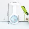 Unisex Silicone Gift Lapel Watches with Second Hand Nursing Fob Clip On Nurse Watch