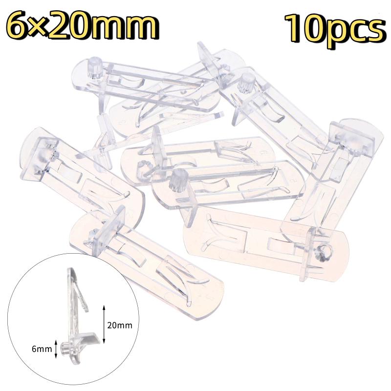 Transparent Plastic Shelf Support Pegs 10Pcs Non-Slip Shelf Holder Pins for Closet Cabinet Bookcase Home Furniture DIY