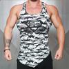 Stylish Polyester Fiber Men's Vest Moisture-wicking Slim Fit Gym Tank Top For All Seasons