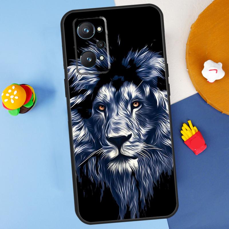 Lion Tiger Face For Realme C55 C67 C61 C75 C53 C51 C21Y C25S GT 6 6T 5 GT7 Pro 10 11 12 13 14 Pro Plus Case