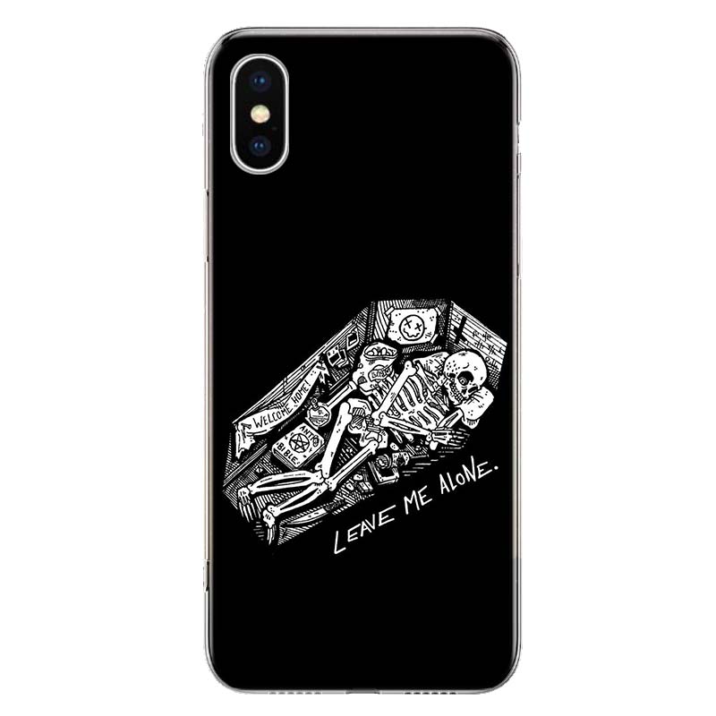 Чехол для телефона Spooky Skull Funny Dance Skeleton для Apple iPhone 11 12 13 15 Ultra 14 Pro 7 XR X XS Max 6S 8 Plus + Mini SE Print