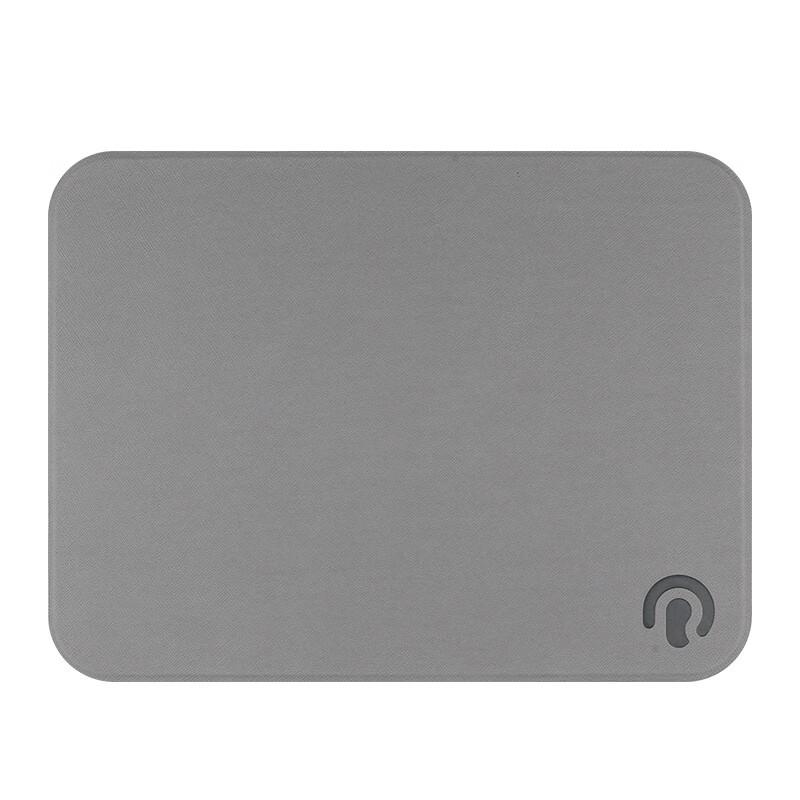 Rantopad G1 Hard Leather Gaming Waterproof Mouse Pad, Business Office Computer Mouse Pad, Desktop Mat, Light Gray