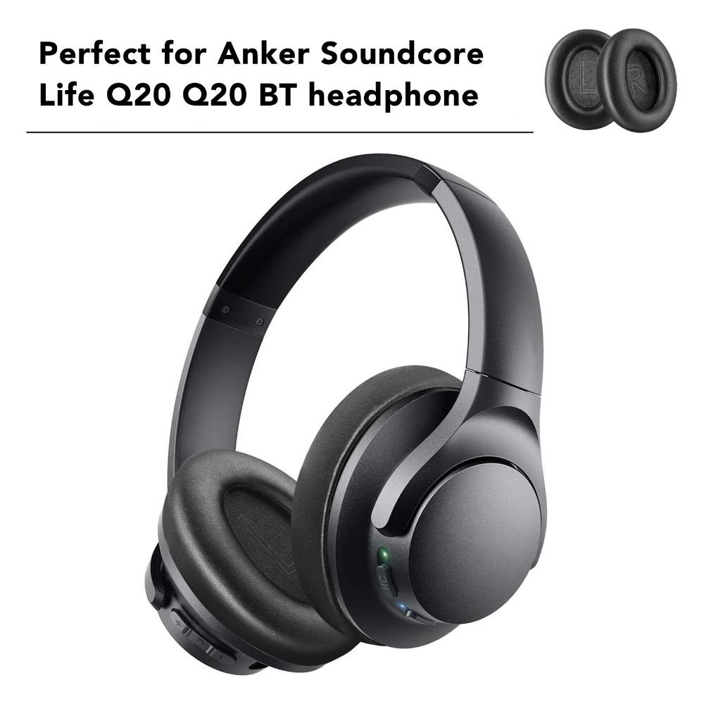 2 шт. Сменные амбушюры из белковой кожи для Anker Soundcore Life Q20 Q20 BT Аудиоаксессуары