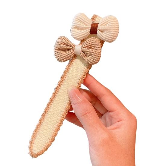 Повязка на голову для девочек с цветочным бантом, декор, безопасная лента-застежка, детская повязка для волос, головные уборы, аксессуары для волос, подарок на день рождения