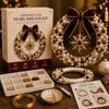 DIY Craft Christmas Wreath Kit Beaded Pearl Wreath Kit Holiday Wreath Kit  Home Decoration