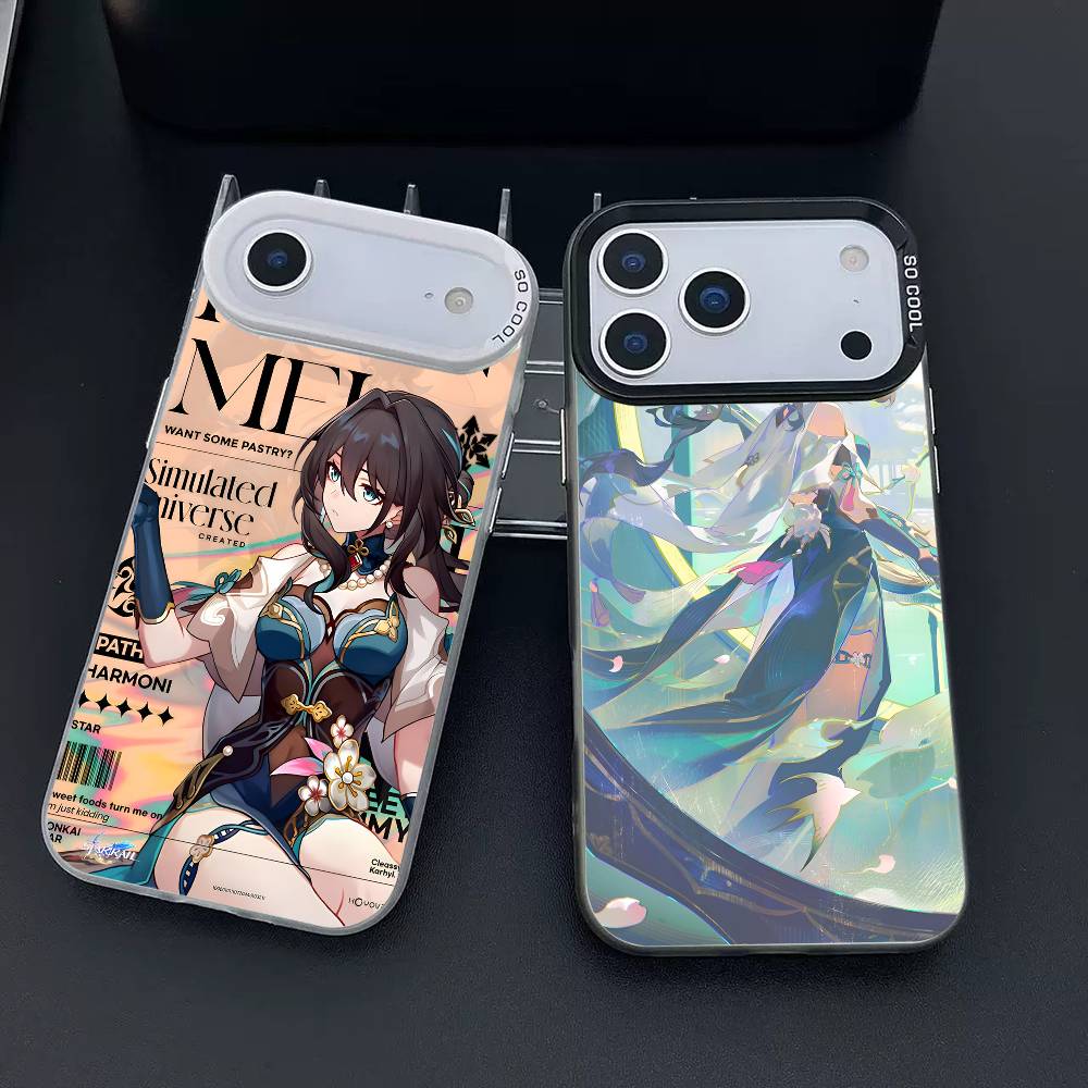 Чехол для телефона Honkai Star Rail Руан Мэй для iPhone 17 17Air 16 15 14 13 12 11 Pro Max Plus Цветной Серебристый