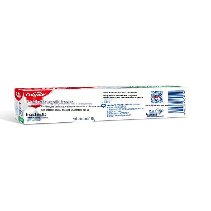 Colgate Крепкая белая зубная паста с бамбуковым углем и мятой