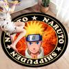 Anime Naruto Round Carpets for Living Room Rugs Soft Flannel Floor Area Rug Bedroom Carpet Mat for Children Kitchen Rug